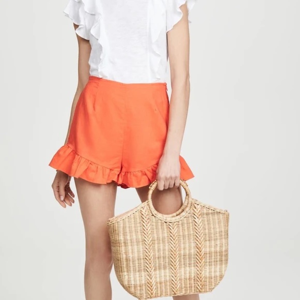 Lost + Wander Papaya Ruffle Short brand new with tags